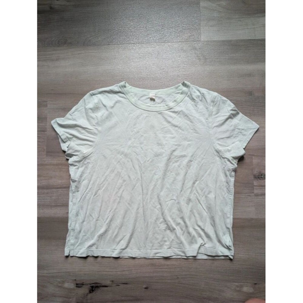 Lululemon Cropped Short Sleeve Tee Mint, Size 10 (D1)